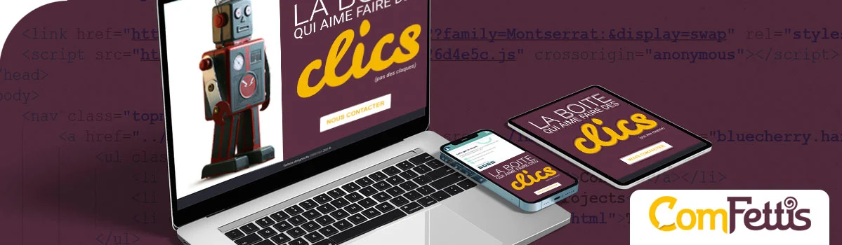 création site internet à Les Sorinières agence web local Comfettis